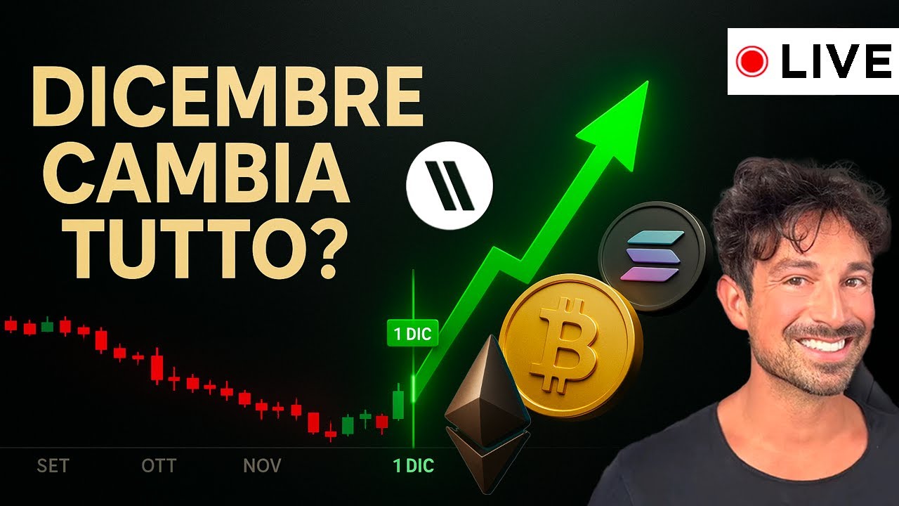 BITCOIN, CRYPTO: DICEMBRE POTREBBE CAMBIARE TUTTO!! (ECCO PERCHÈ)