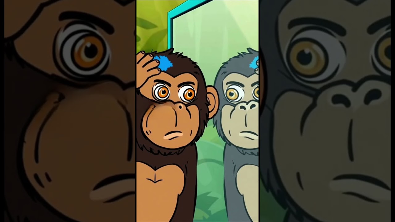 why chimpanzees can recognize themselves in mirrors#ScienceFacts, #ScienceAnimation,