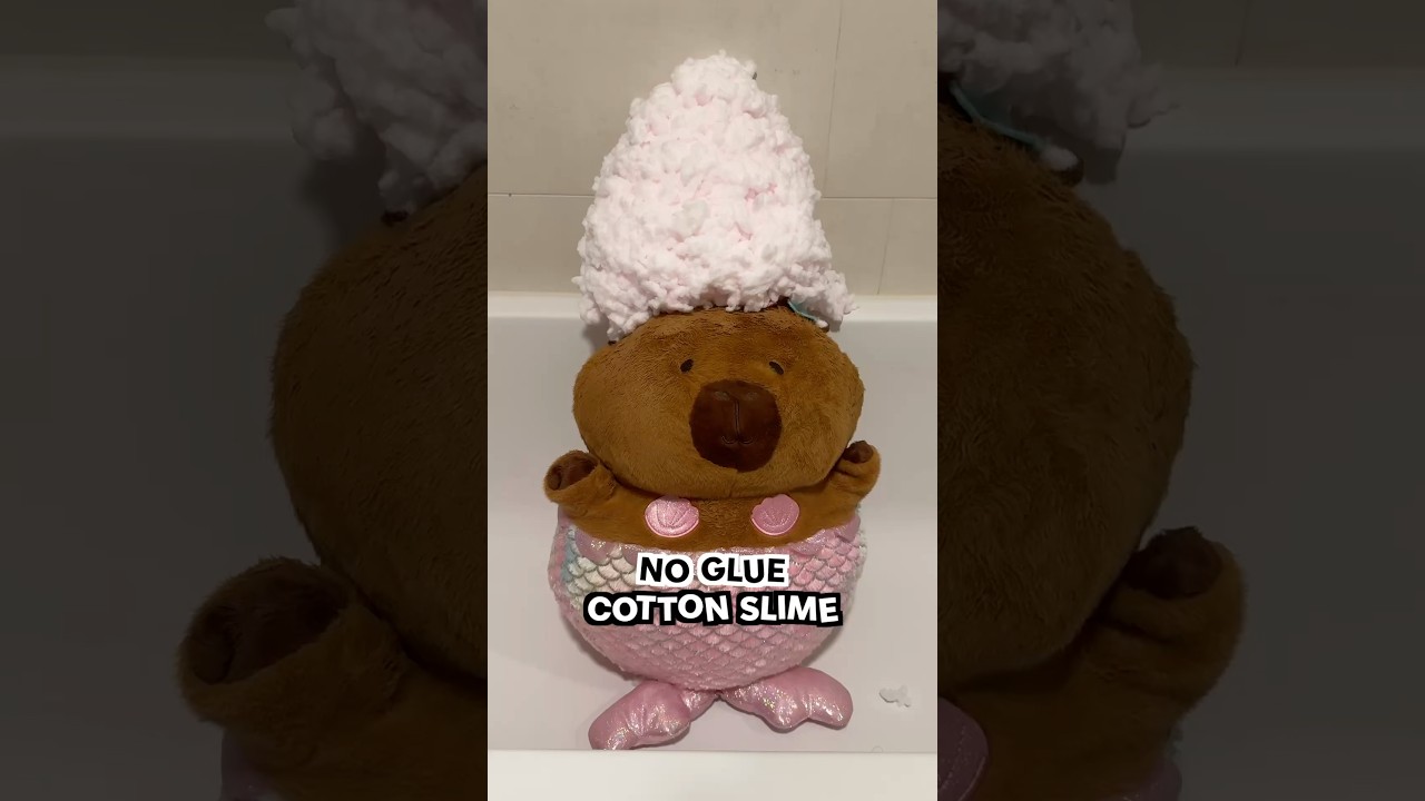 How to make a GIANT cotton slime! #satisfying #asmr #diy #lifehacks #kpop