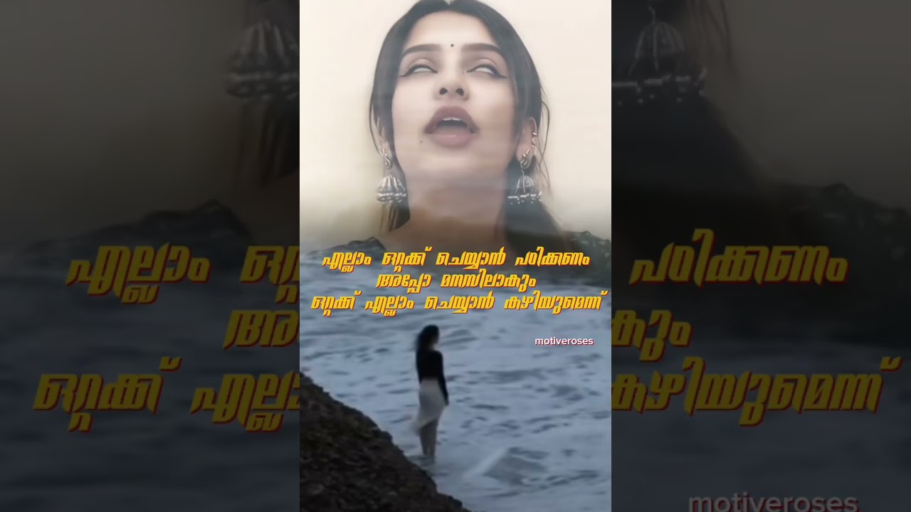 ഒറ്റക്ക് എല്ലാം ചെയ്യാൻ പറ്റണം #shorts #viralvideo #motivation #malayalam