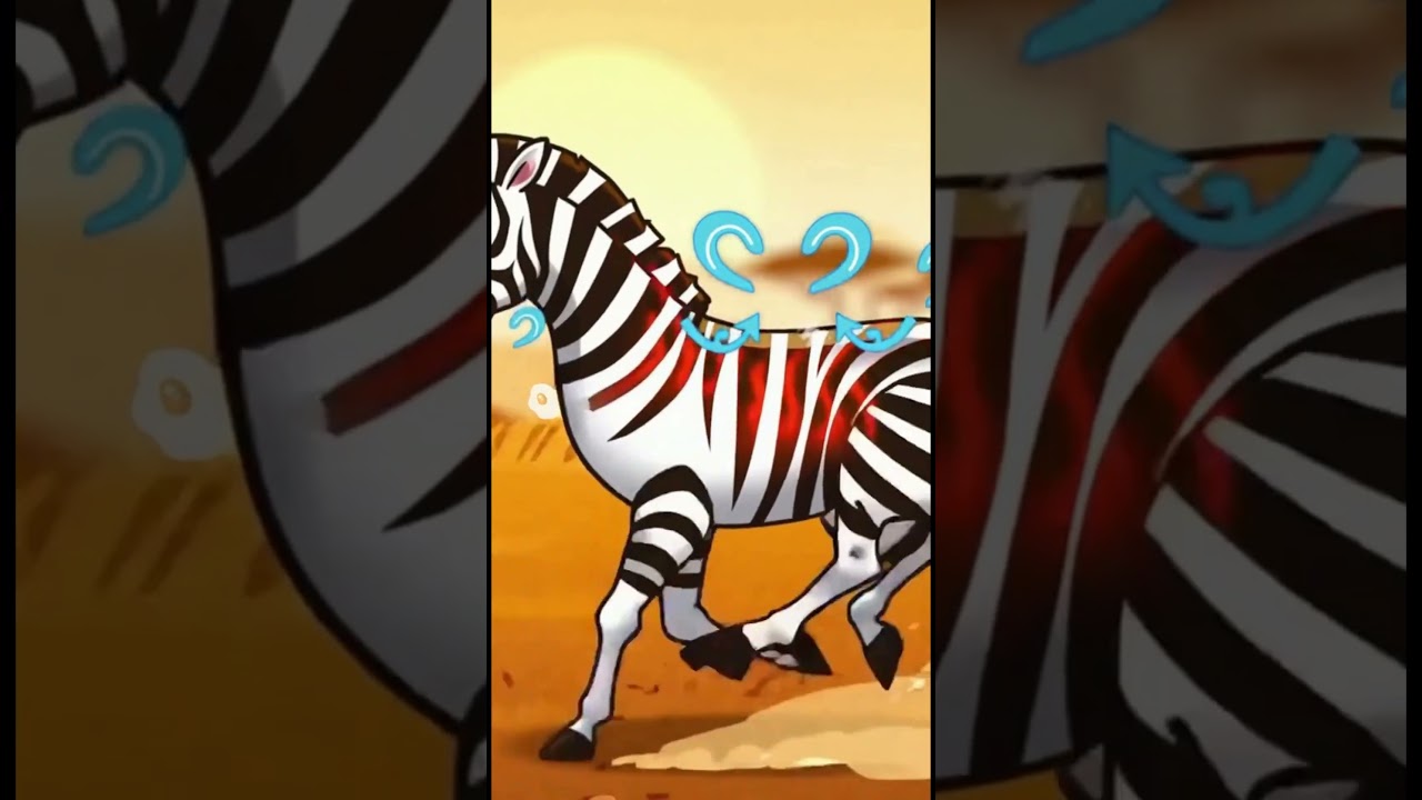 Why Do Zebra Stripes Help Them Stay Cool#ScienceFacts, #ScienceAnimation,#animal