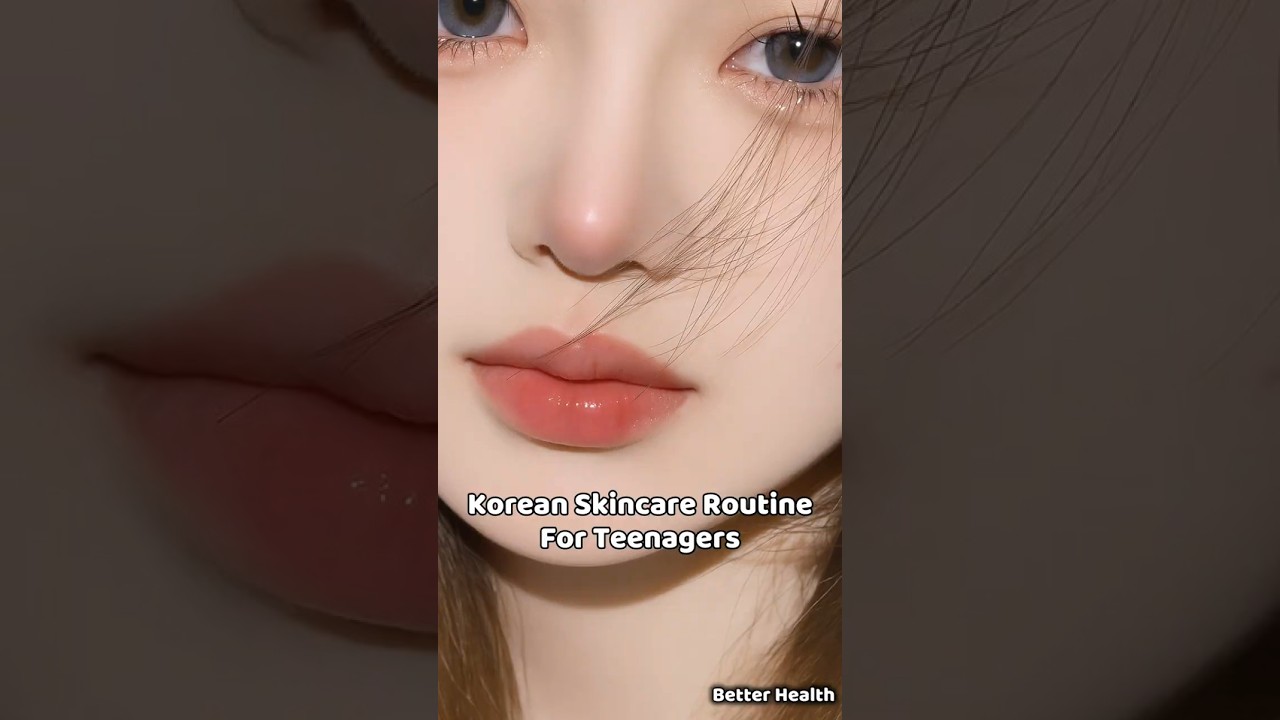 Natural korean skincare routine for teenagers 🎀💫 #aethetic #skincare #beauty #teen