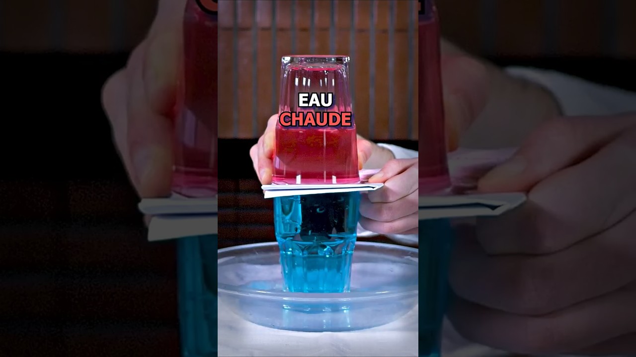 Eau CHAUDE contre Eau FROIDE ! #science #apprendre #education #scientifique #expérience