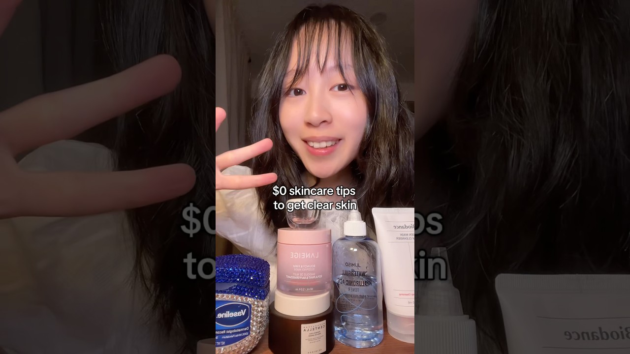 3 skincare tips for a clear skin that are FOR FREE 0$ ✨do y’all want more tips like this?