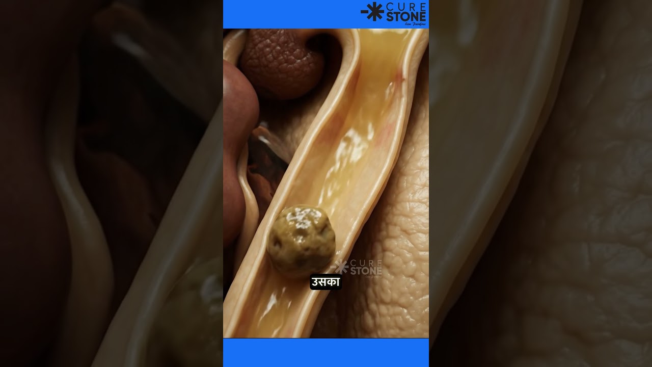 Spontaneous Kidney Stone Passage Through Ureter | 3D Realistic Animation