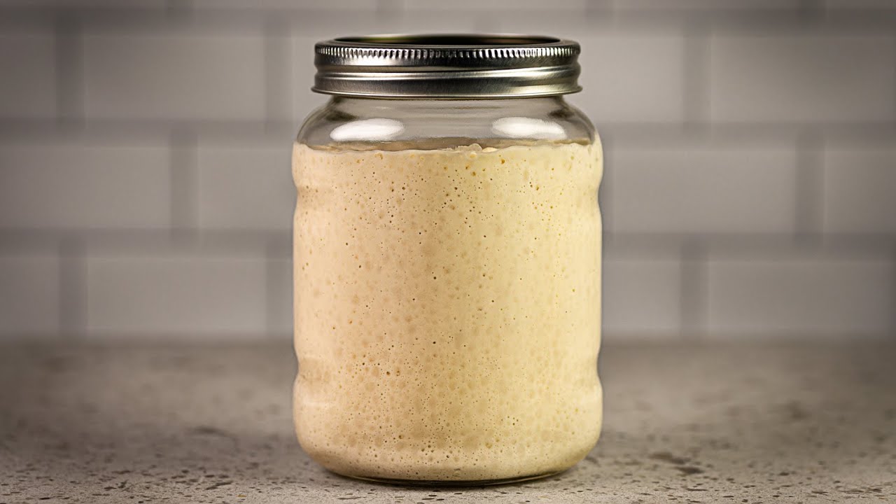 How To Make Sourdough Starter – Dished #Shorts
