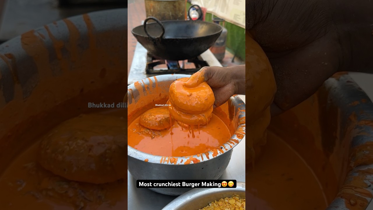 Most crunchiest Burger Making😍😋|| Indian Street Food