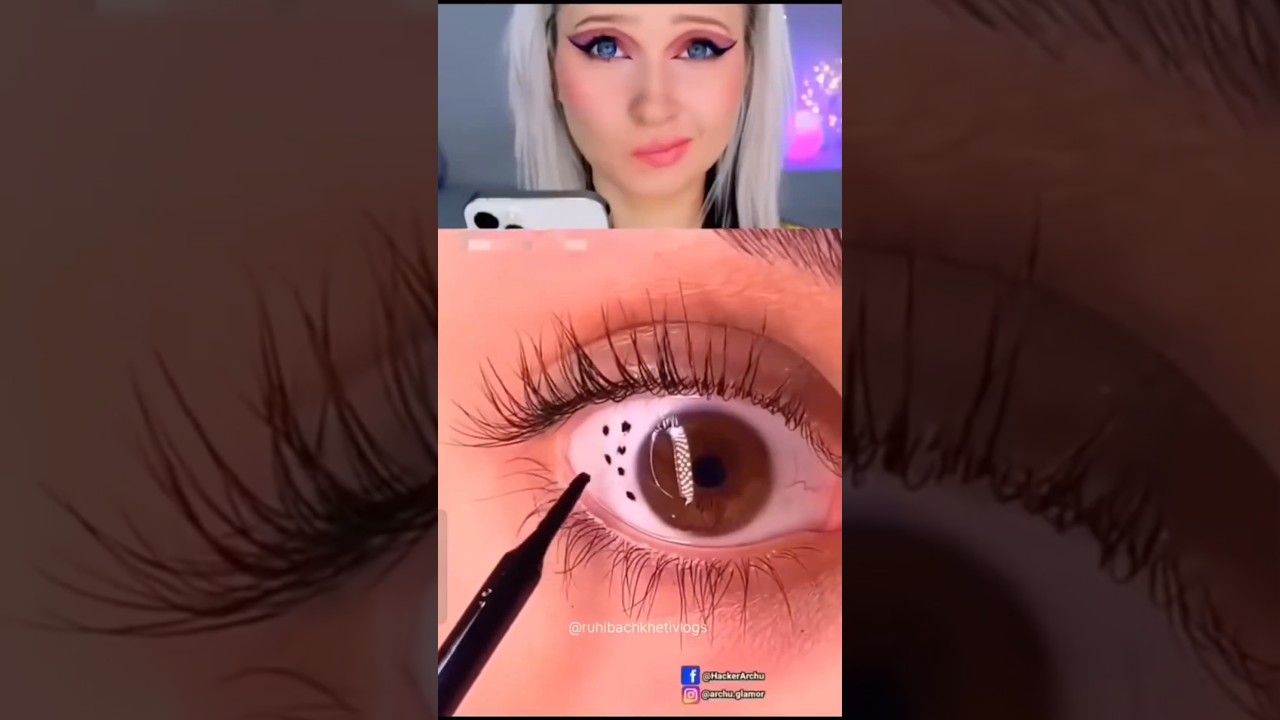 Eye makeup hacks from internet 🛜😱#shortsviral #eyemakeup #makeuphacks #shorts #hack