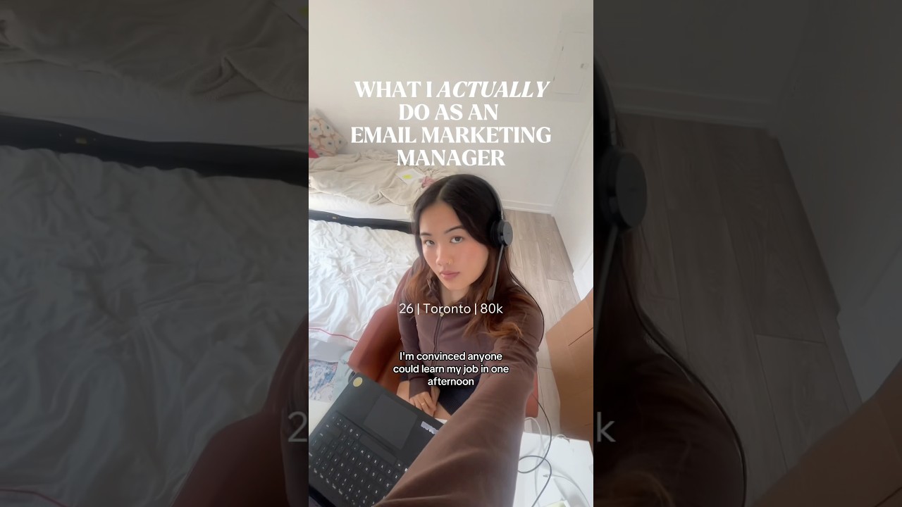 what my day looks like as an Email Marketing Manager working from home making $80k/yr or like $40/hr