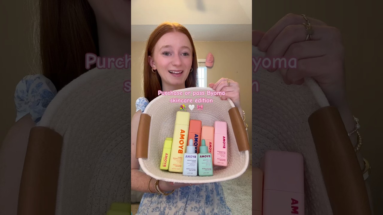 Purchase or pass Byoma skincare!! 💐🤍🎀
