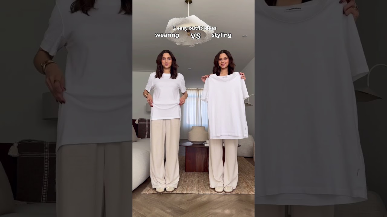 2 easy outfit ideas 💖 Wearing or styling? 💅🏽 Subscribe for #style #fashion