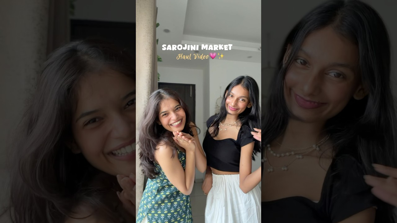 Sarojini Market Haul🛍️🌸💗✨ #minivlog #haul #adayinmylife #shorts