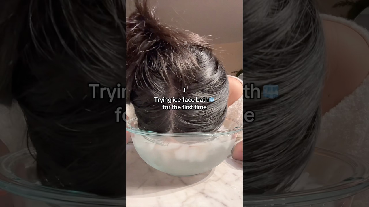 Ice bath WITHOUT the mess using @PTRskin  Water Drench Ice Facial Cooling Mist❄️🧊✨