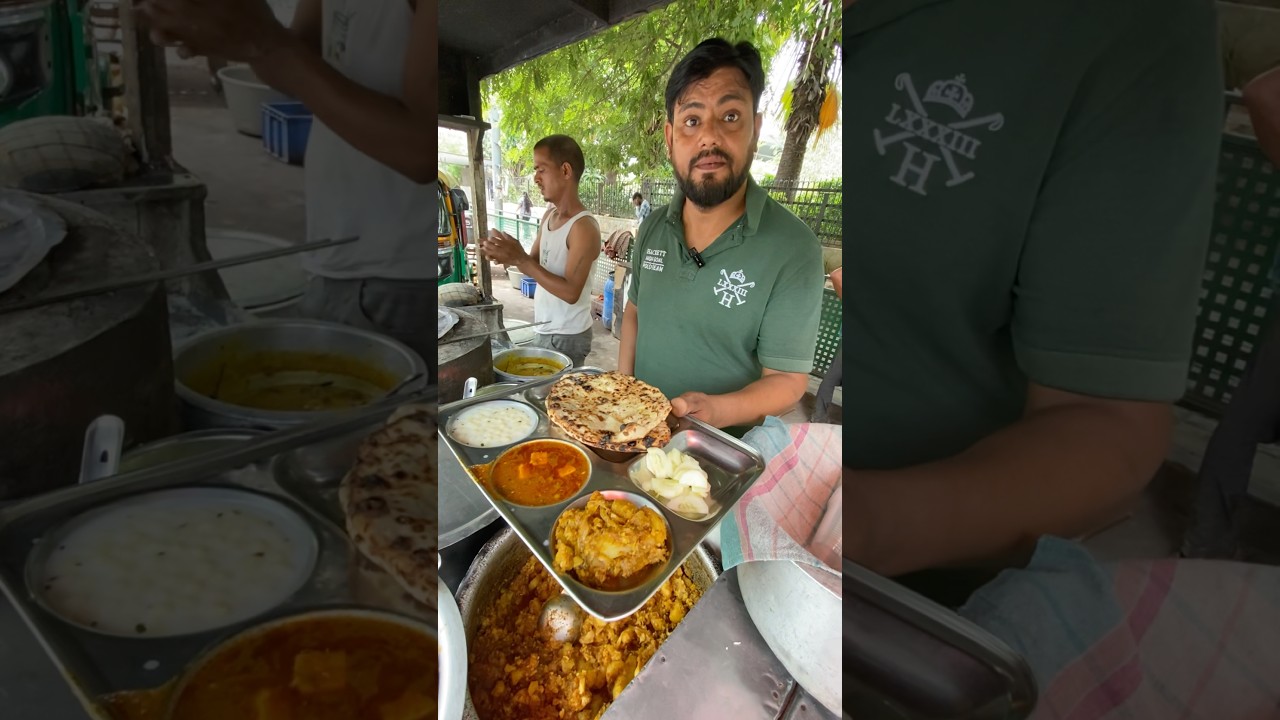 India’s most Cheapest Naan Thali 🤩❤️😱#shorts #india #food #youtubeshorts #trendingshorts