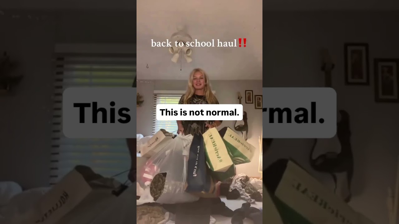 Back-to-School Hauls Are Out of Control 🎒 #overconsumption #sustainableliving