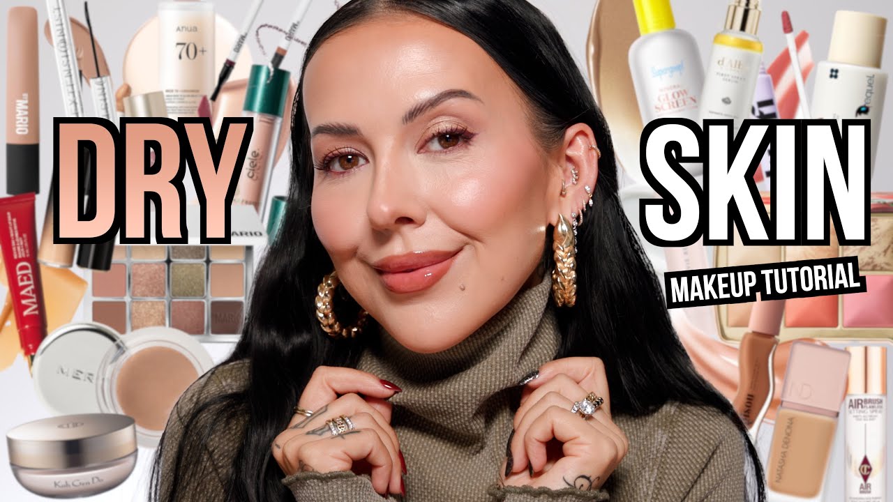 DRY SKIN: FULL GLAM Makeup Tutorial!!!