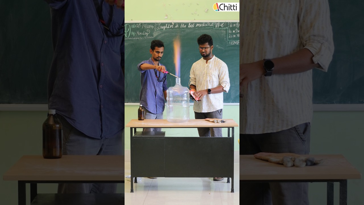 Implosion Crush the Can | Chitti in the School – 08| #ChittiTamil #physics #Highpressure #sciencefun