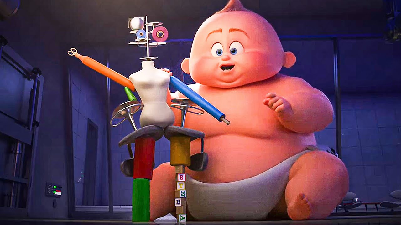 INCREDIBLES 2 All Movie Clips – Baby Jack Jack Superpowers (2018)