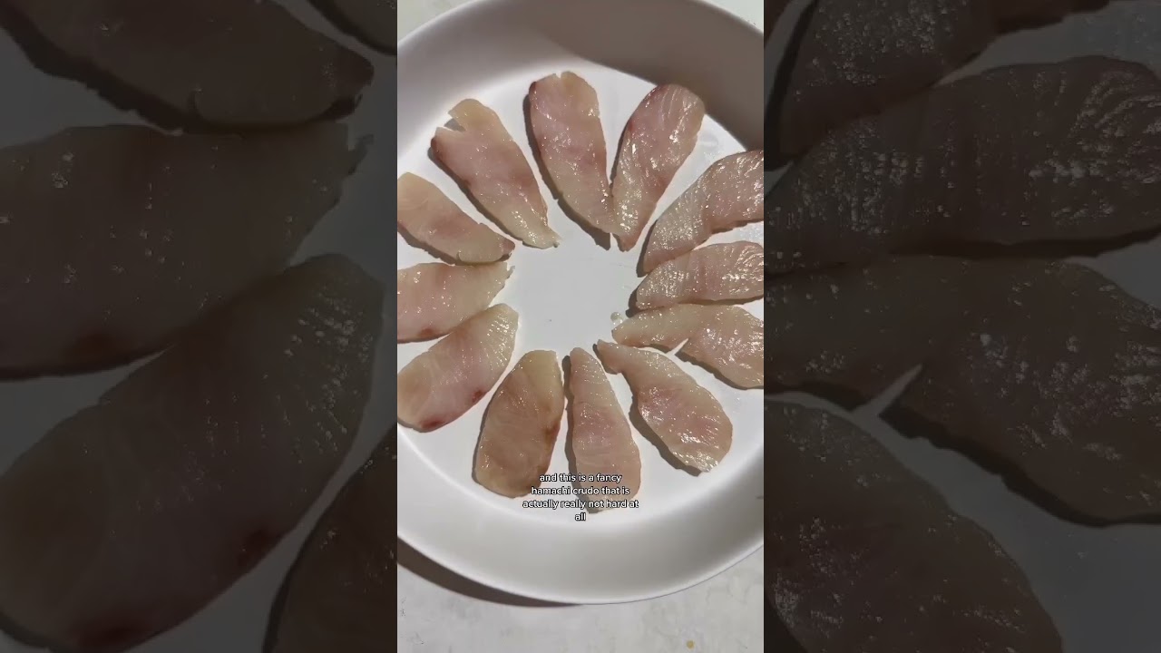 hamachi crudo 🍣✨ follow for recipes