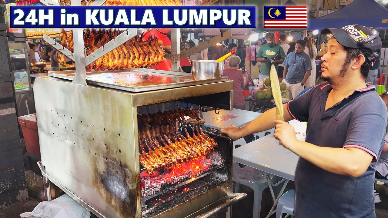 24 Hours in KUALA LUMPUR – Best STREET FOOD in Malaysia