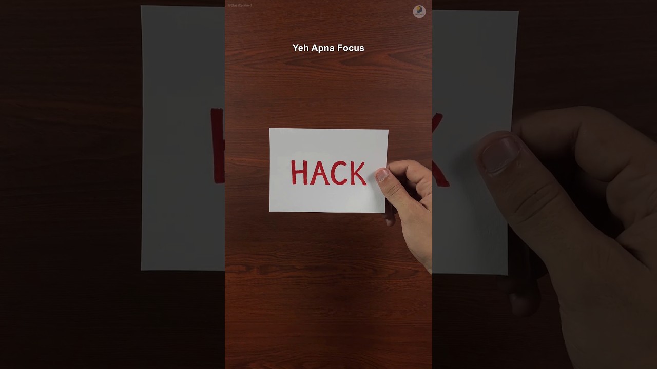 How to Focus While Studying🔥 Simple Hack to improve Focus #studytips #study #exams