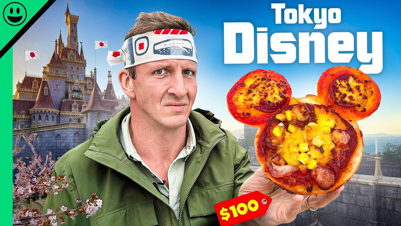 $100 Tokyo Disney Food Challenge!! (Mermaid Sushi)