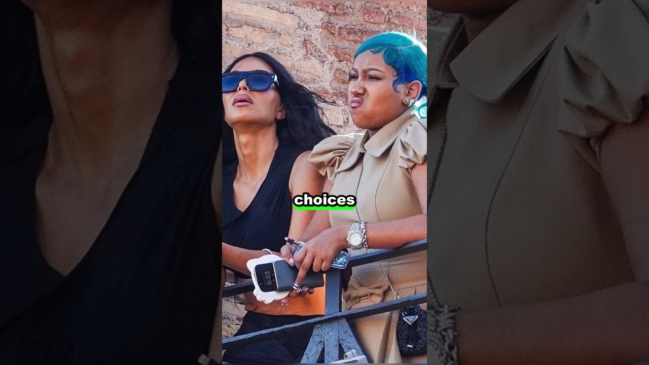 North West Looks Unimpressed Touring Rome’s Colosseum with Kim Kardashian #usa #news #celebritynews