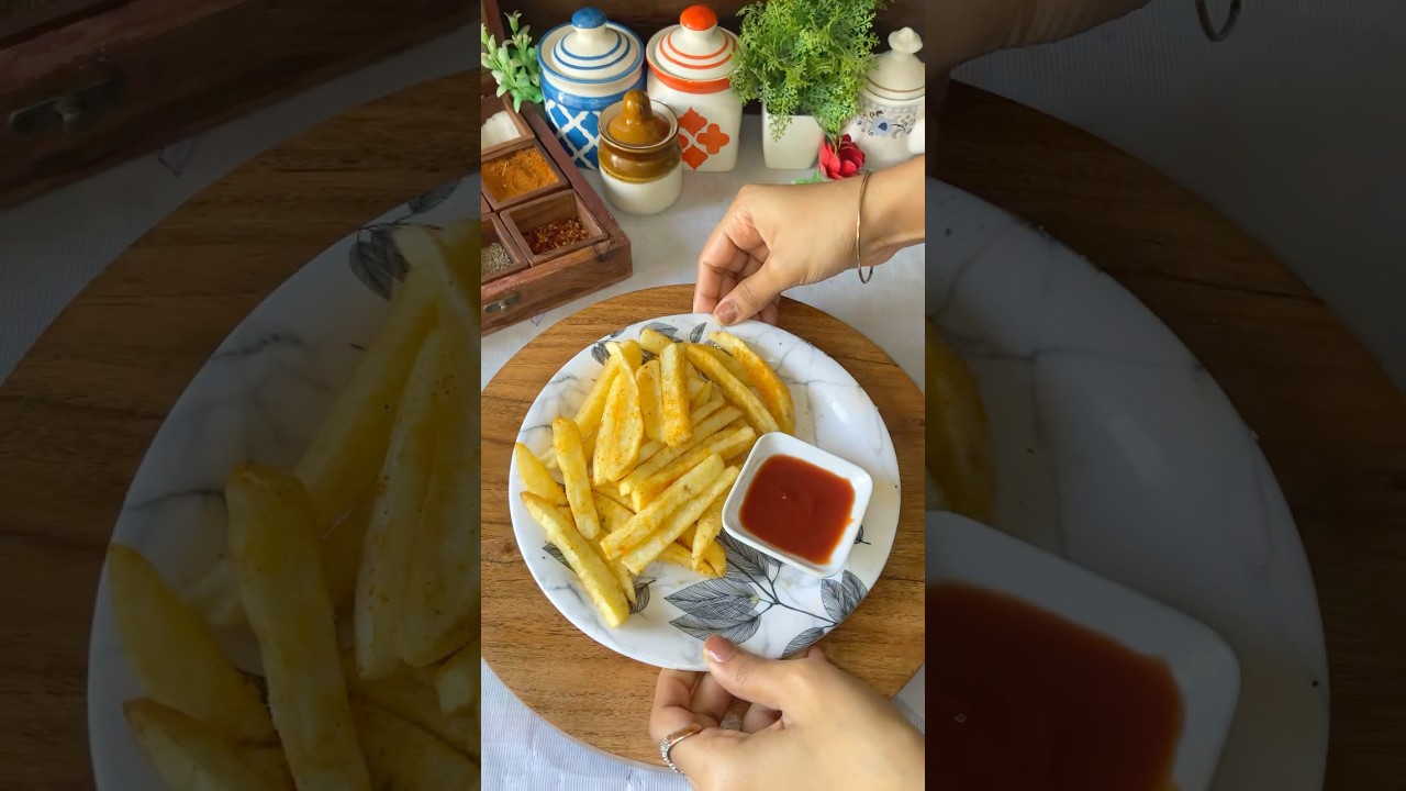 Crispy And Perfect French fries🍟😋 | Easy French fries recipe🤩 #shorts #trending #frenchfries