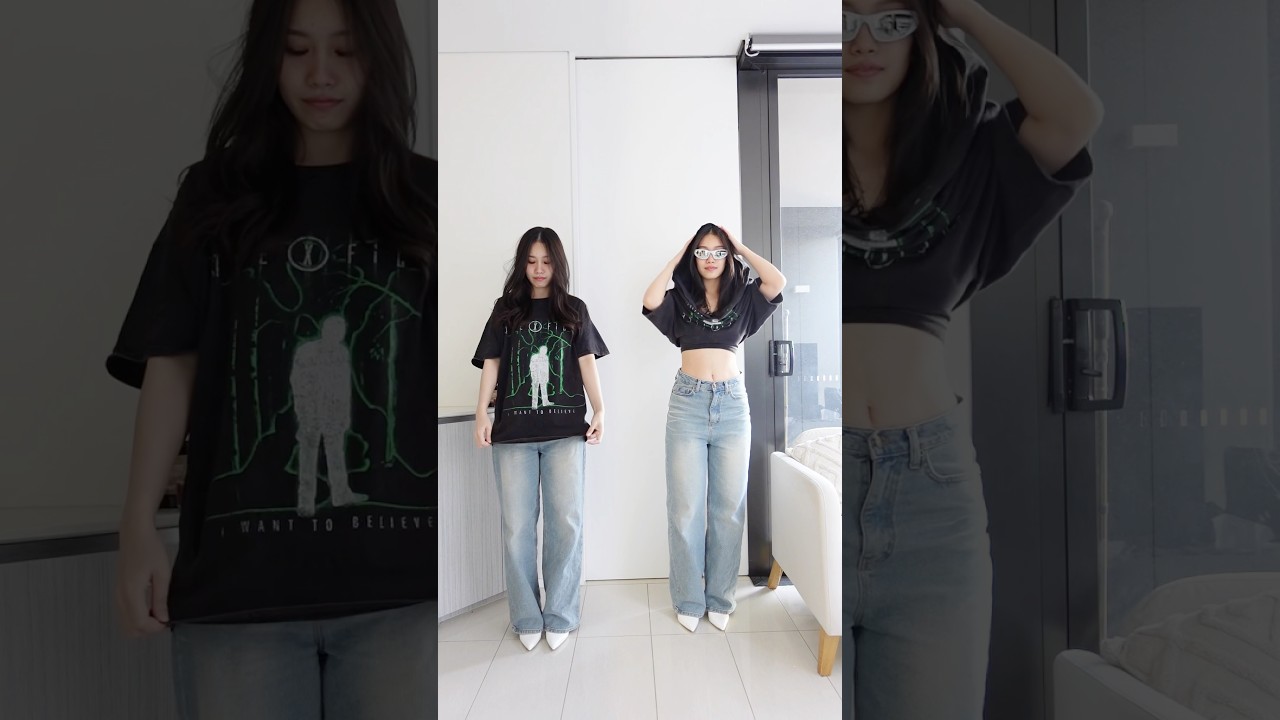 T-shirt hack ✨ #outfitideas #tshirthack #howto #style