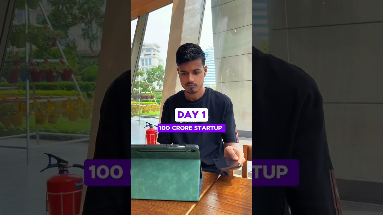 Day 1 of Building a 100 Crore Startup #startup #funding #entrepreneur