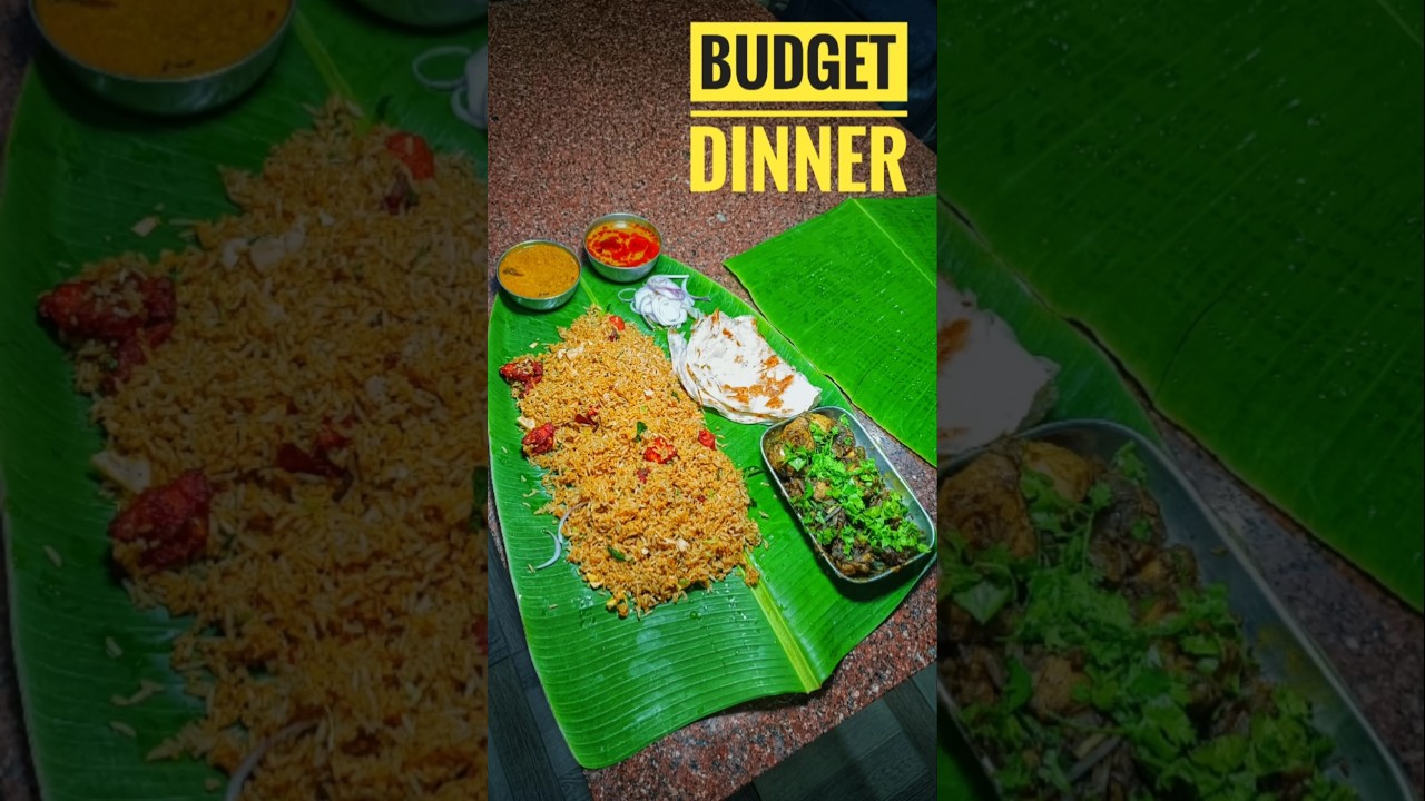 🔥♨️ BUDGET உணவு, Chicken rice, பெப்பர் சிக்கன் #shorts #foodshorts #tamilshorts