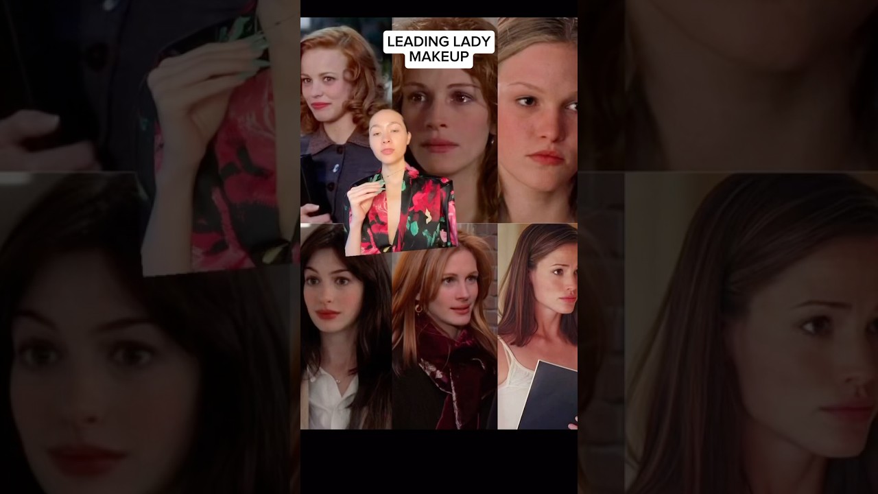 Leading lady makeup tutorial – think early 2000s fall romantic comedy