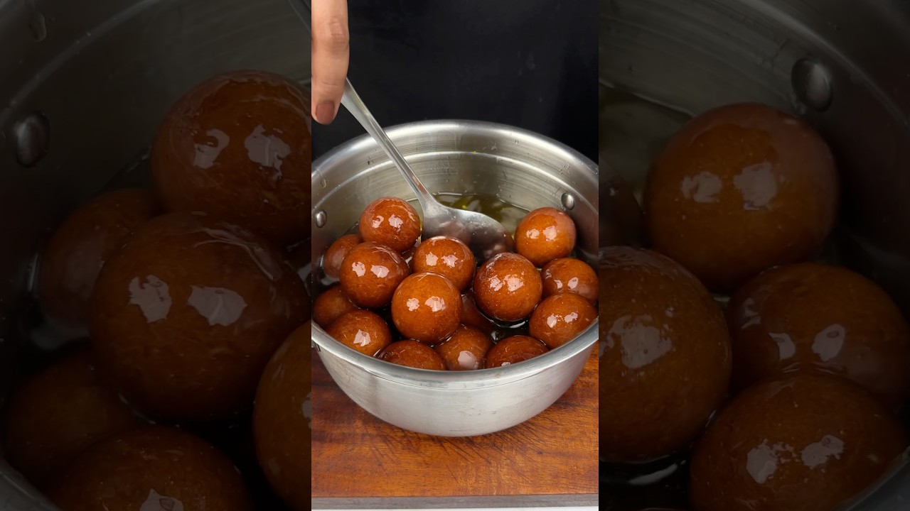 Diwali Special Gulab Jamun ASMR Cooking #shorts #asmr #recipe #crunchytreats #diwali #diwalispecial