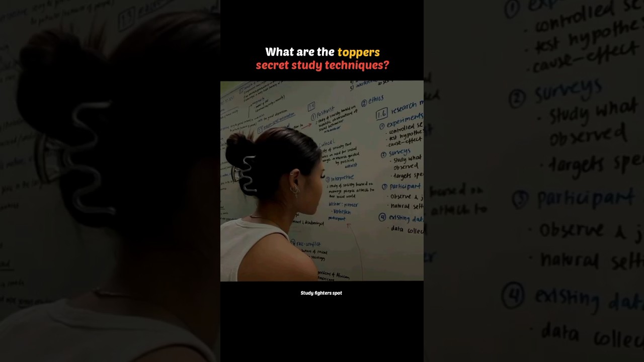 Toppers secret study techniques🔥💯 #motivation #studymotivation #studytips #viralvideo #shorts