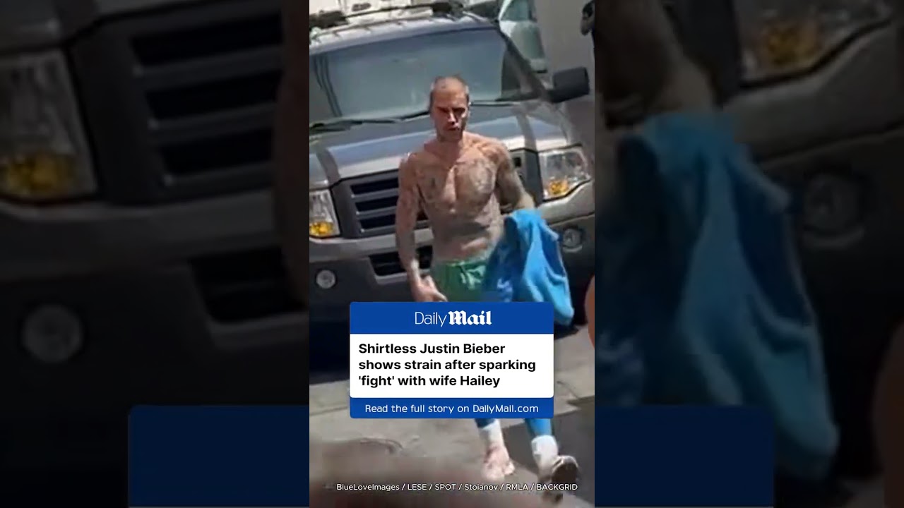 Justin Bieber shows strain after sparking ‘fight’ with wife Hailey