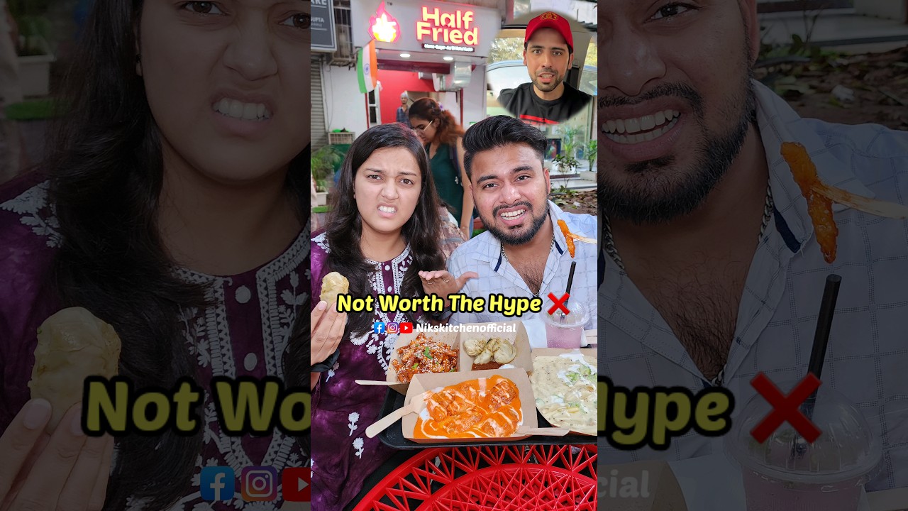 “Half Fried” Honest Food Review | Not Worth The Hype❌️ #food #foodreview #foodblogger #shorts