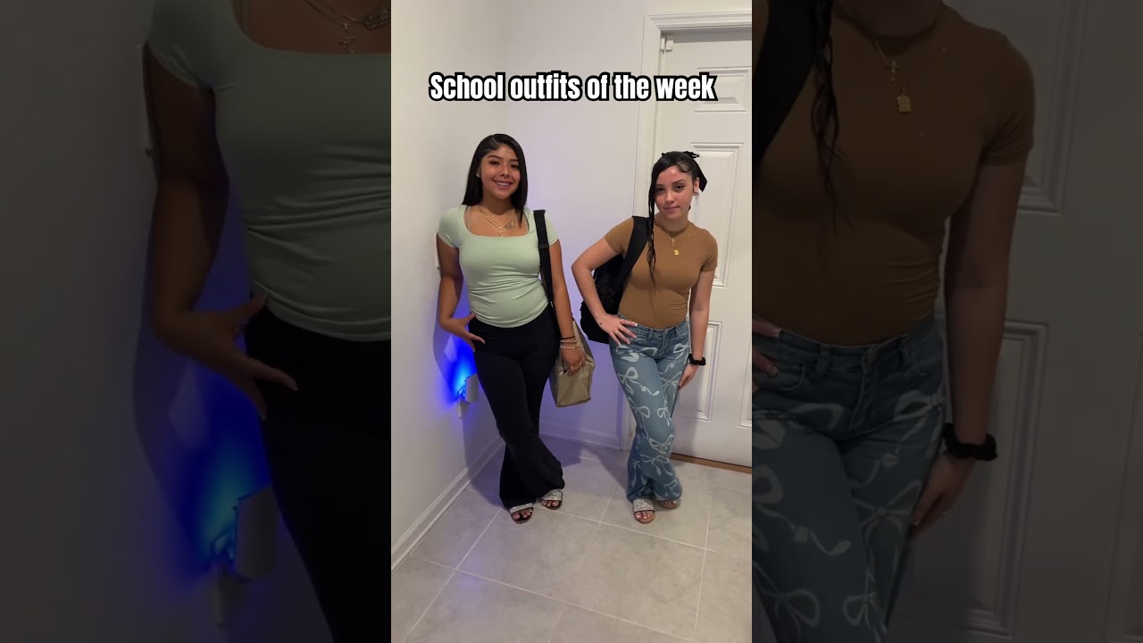 School outfits of the week 🤍 #schooloutfits #fitcheck #outfitideas #outfit #school#trending