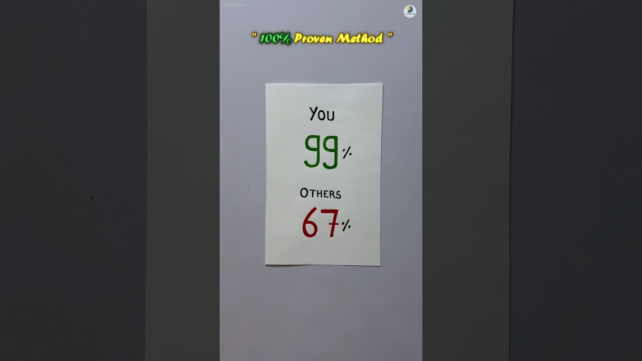 How to Study with Focus🔥3 Steps to Become a Topper #studytips #exams