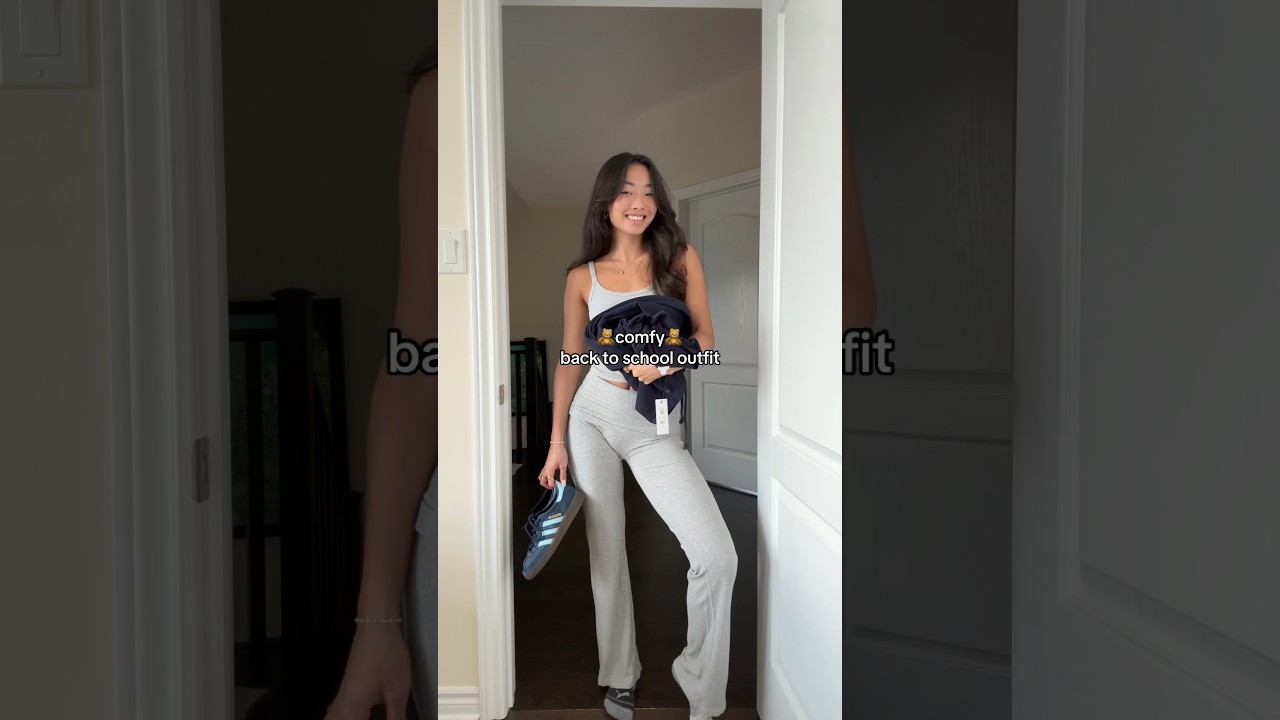 comfy back to school outfit🧸🤍