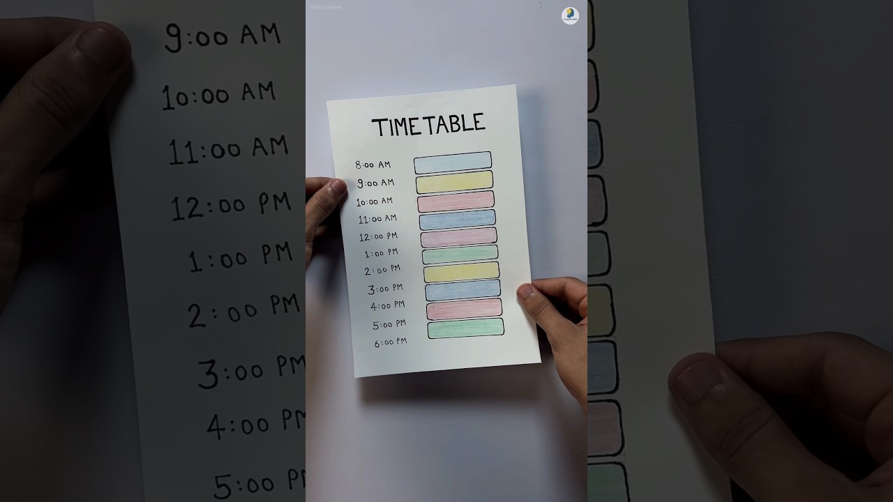 Best Study Timetable to Become a Topper🔥3 Simple Steps to Create Perfect Timetable #study#timetable