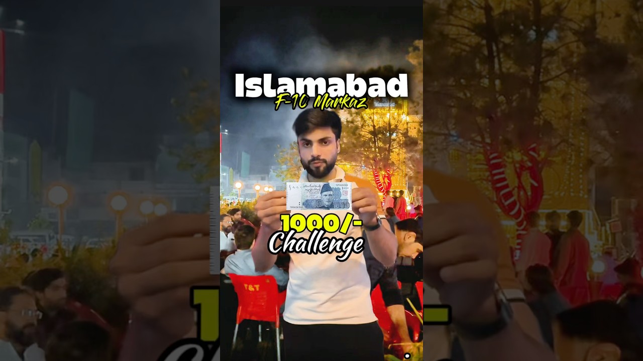 Can You Try All This Street Food in Just ₨1000? | F-10 Islamabad 😍🇵🇰 #foodvlog