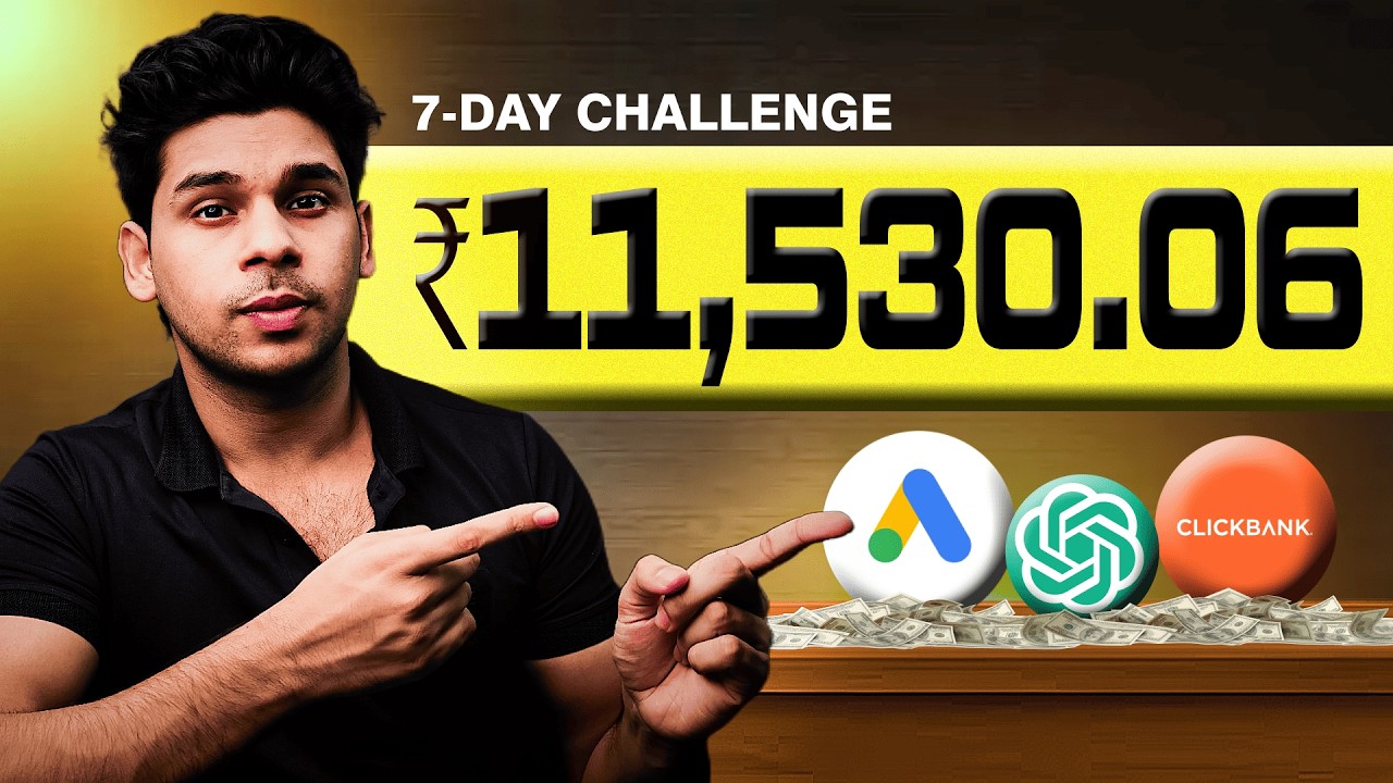 I tried Affiliate Marketing for 7 Days *On ClickBank*