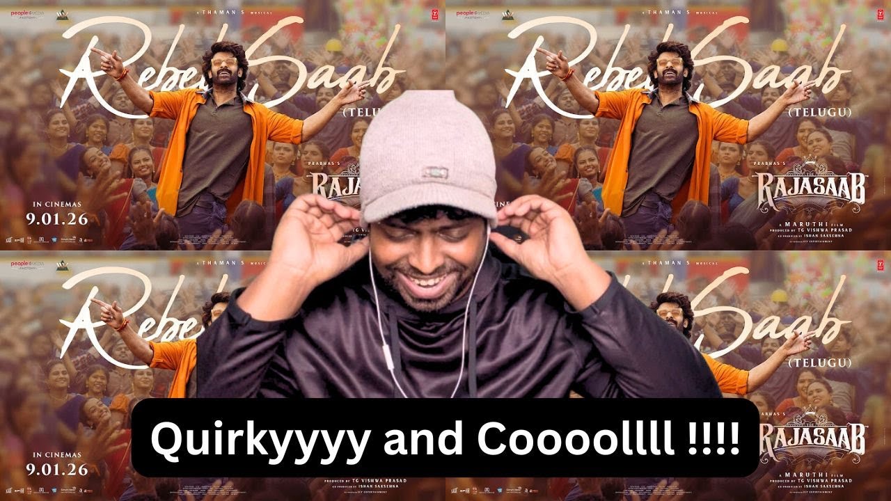 Rebel Saab (Telugu) Lyrical Video Reaction #therajasaab #prabhas #thaman | Mr Earphones