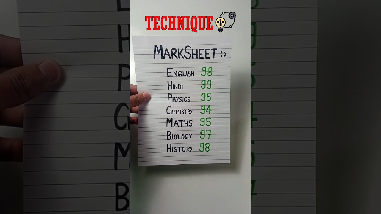 Secret Study Technique to Study More🔥Score Highest Marks in Exams😎 #study #studytips #exams