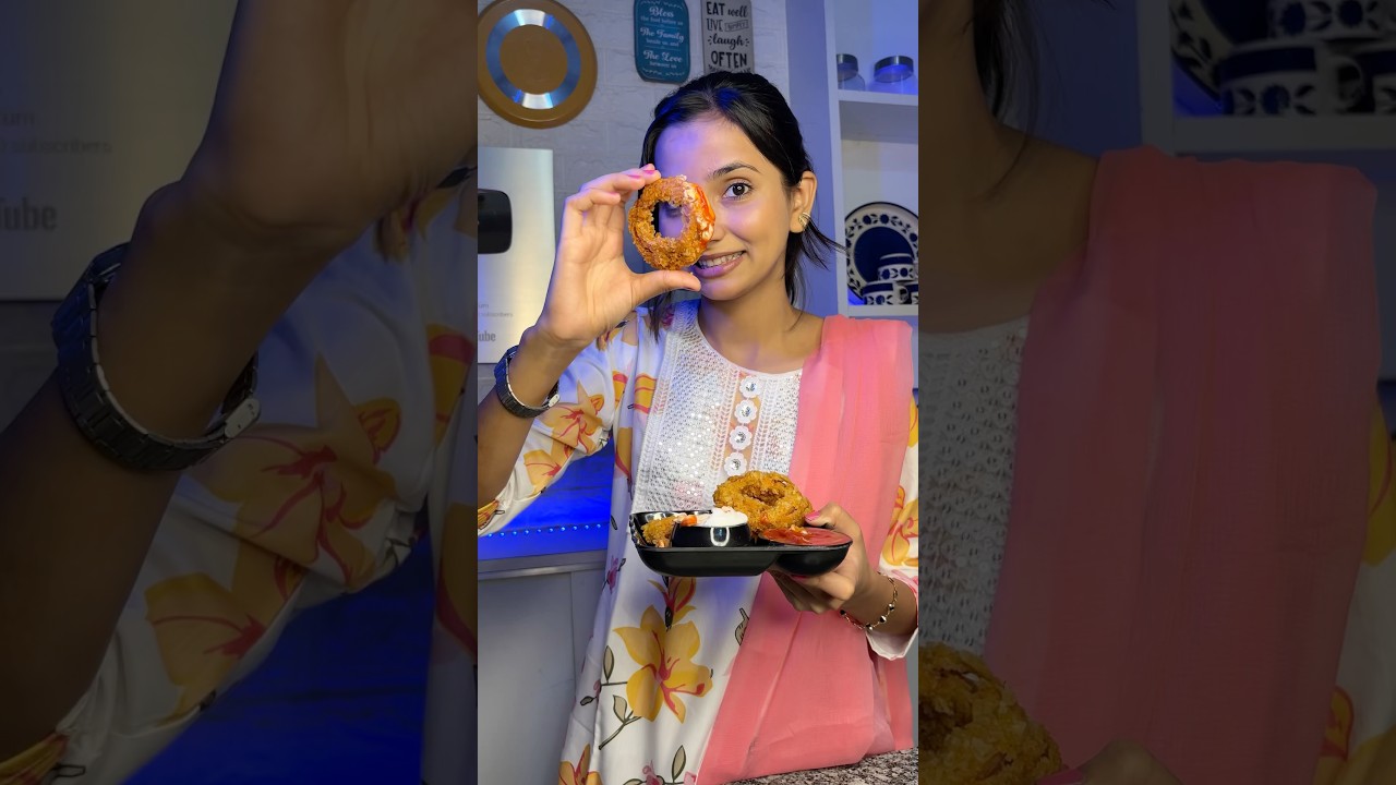 Onion rings recipe!!! #shorts #youtubeshorts #recipe #food