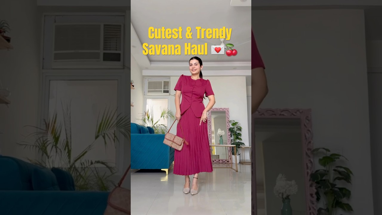 Cutest & Trendy Savana Haul 💌❤️✨ Try On Haul Fall Edition #youtubeshorts #shorts #haul