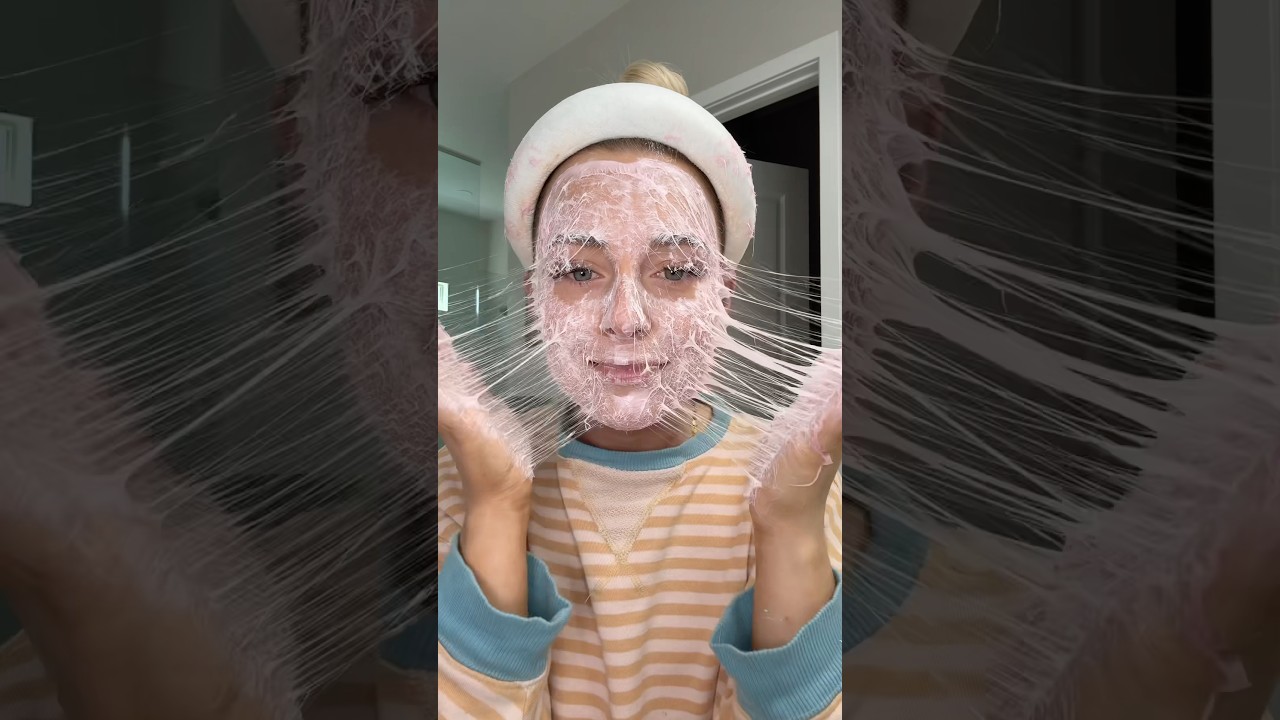 Trying the bubble gum cleanser #skincare #medicube