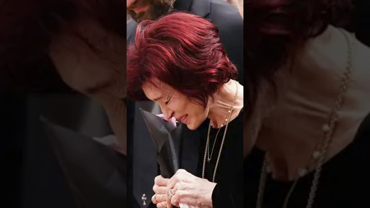 Sharon Osbourne Breaks Down At Ozzy’s Funeral #SharonOsbourne #ozzyosbourne #celebritynews
