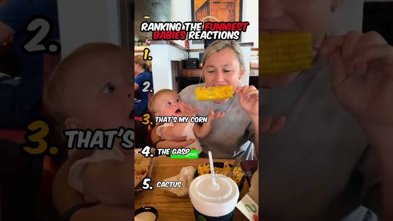 Ranking The Funniest Baby Reactions