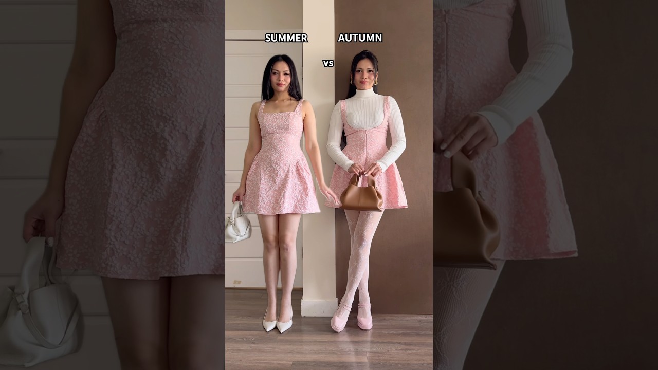 SUMMER OR AUTUMN? subscribe for more! #ootd #fashiondress #outfitideas #womensclothing #fashion